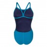 Arena Costume Piscina Team Challenge Solid Blu Cosmo Lime Donna