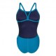 Arena Costume Piscina Team Challenge Solid Blu Cosmo Lime Donna