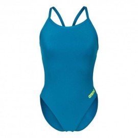 Arena Costume Piscina Team Challenge Solid Blu Cosmo Lime Donna