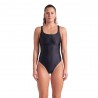 Arena Costume Piscina Solid Control Nero Donna