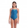 Arena Costume Piscina Lightdrop Solid Verde Fucsia Bambina