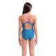 Arena Costume Piscina Lightdrop Solid Verde Fucsia Bambina