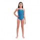 Arena Costume Piscina Lightdrop Solid Verde Fucsia Bambina