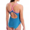 Arena Costume Piscina Lightdrop Solid Verde Fucsia Bambina