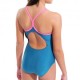 Arena Costume Piscina Lightdrop Solid Verde Fucsia Bambina