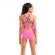 Arena Costume Piscina Lightdrop Solid Fucsia Blu Bambina
