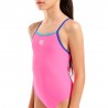 Arena Costume Piscina Lightdrop Solid Fucsia Blu Bambina