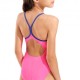 Arena Costume Piscina Lightdrop Solid Fucsia Blu Bambina