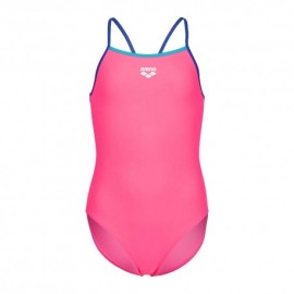 Arena Costume Piscina Lightdrop Solid Fucsia Blu Bambina
