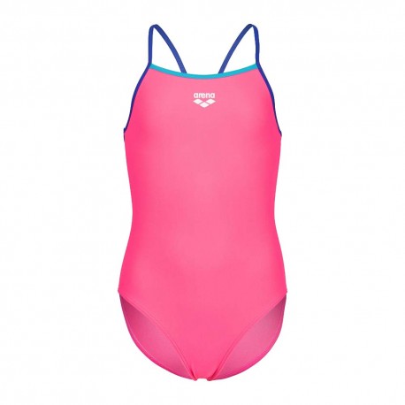Arena Costume Piscina Lightdrop Solid Fucsia Blu Bambina