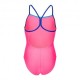 Arena Costume Piscina Lightdrop Solid Fucsia Blu Bambina
