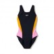Speedo Costume Piscina Colourblock Nero Multi Donna