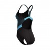 Speedo Costume Piscina Supportato Quantum Nero Blu Donna