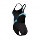 Speedo Costume Piscina Supportato Quantum Nero Blu Donna