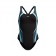 Speedo Costume Piscina Supportato Quantum Nero Blu Donna