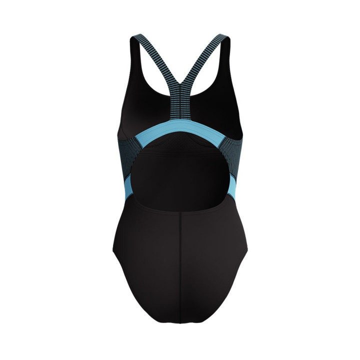 Speedo Costume Piscina Supportato Quantum Nero Blu Donna