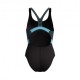 Speedo Costume Piscina Supportato Quantum Nero Blu Donna