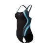 Speedo Costume Piscina Supportato Quantum Nero Blu Donna
