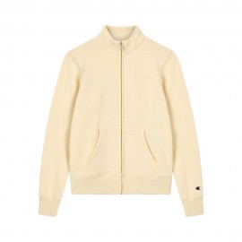 Champion Felpa Con Cerniera Beige Donna