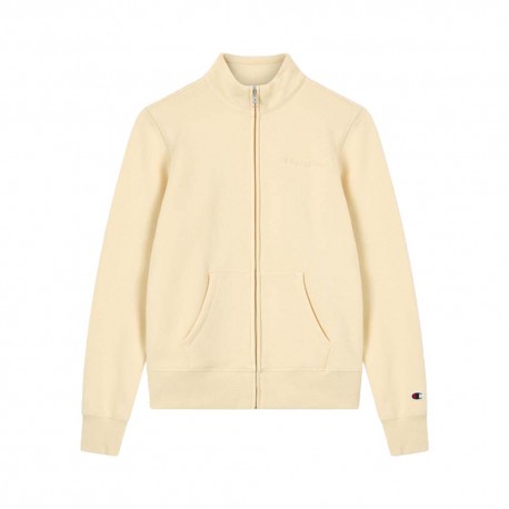 Champion Felpa Con Cerniera Beige Donna