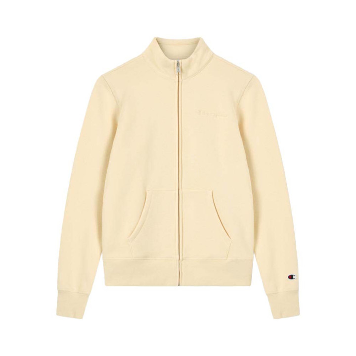 Champion Felpa Con Cerniera Beige Donna