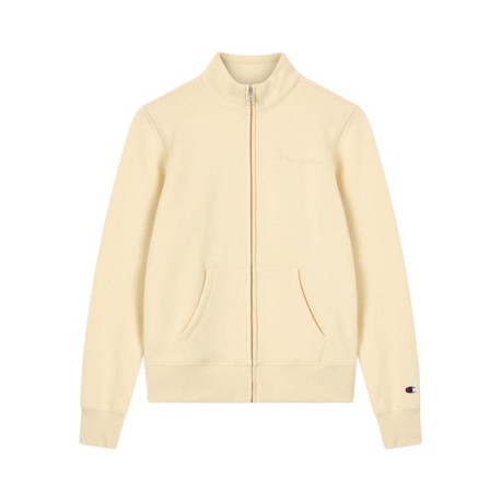 Champion Felpa Con Cerniera Beige Donna