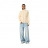Champion Felpa Con Cerniera Beige Donna