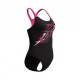 Speedo Costume Piscina Medley Nero Fucsia Donna