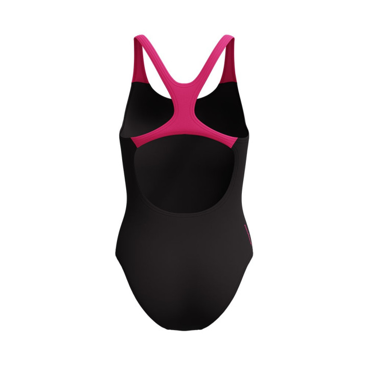 Speedo Costume Piscina Medley Nero Fucsia Donna