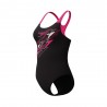 Speedo Costume Piscina Medley Nero Fucsia Donna