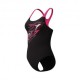 Speedo Costume Piscina Medley Nero Fucsia Donna