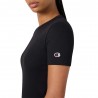 Champion T-Shirt Rib Nero Donna