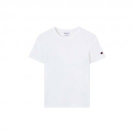 Champion T-Shirt Rib Bianco Donna