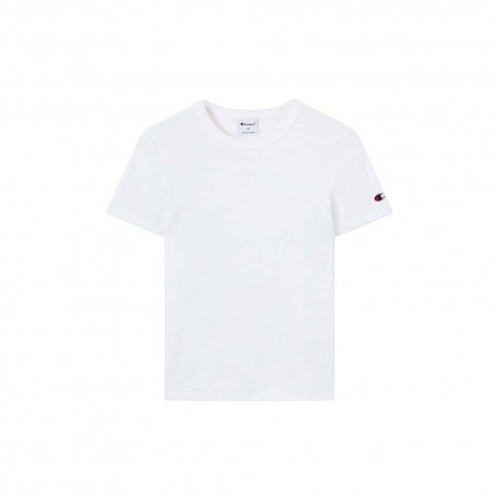 Champion T-Shirt Rib Bianco Donna
