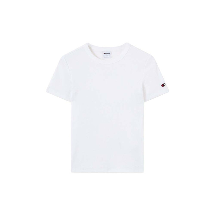 Champion T-Shirt Rib Bianco Donna