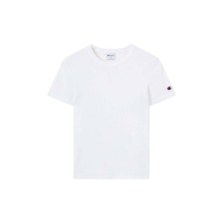 Champion T-Shirt Rib Bianco Donna
