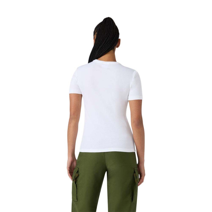 Champion T-Shirt Rib Bianco Donna