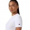 Champion T-Shirt Rib Bianco Donna