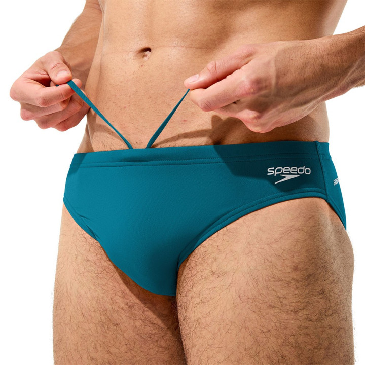 Speedo Costume Piscina Slip Endurance + Logo Verde Uomo