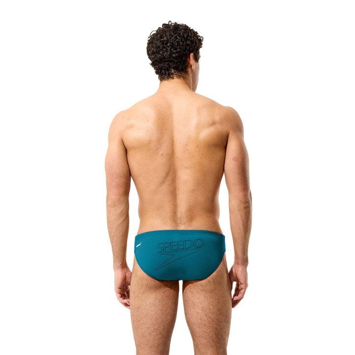 Speedo Costume Piscina Slip Endurance + Logo Verde Uomo