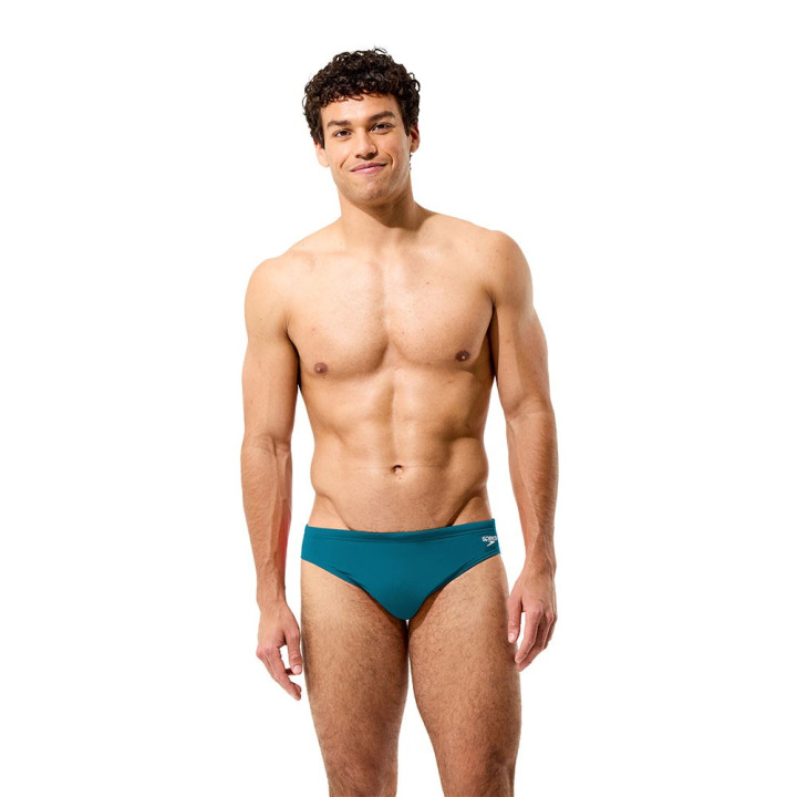 Speedo Costume Piscina Slip Endurance + Logo Verde Uomo