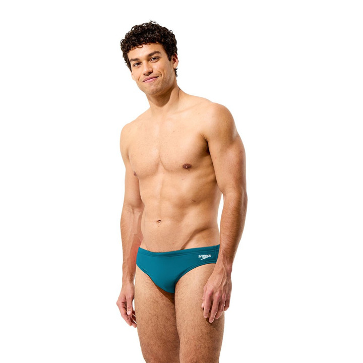 Speedo Costume Piscina Slip Endurance + Logo Verde Uomo