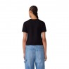 Champion Cropped T-Shirt Logo Nero Donna