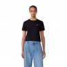 Champion Cropped T-Shirt Logo Nero Donna