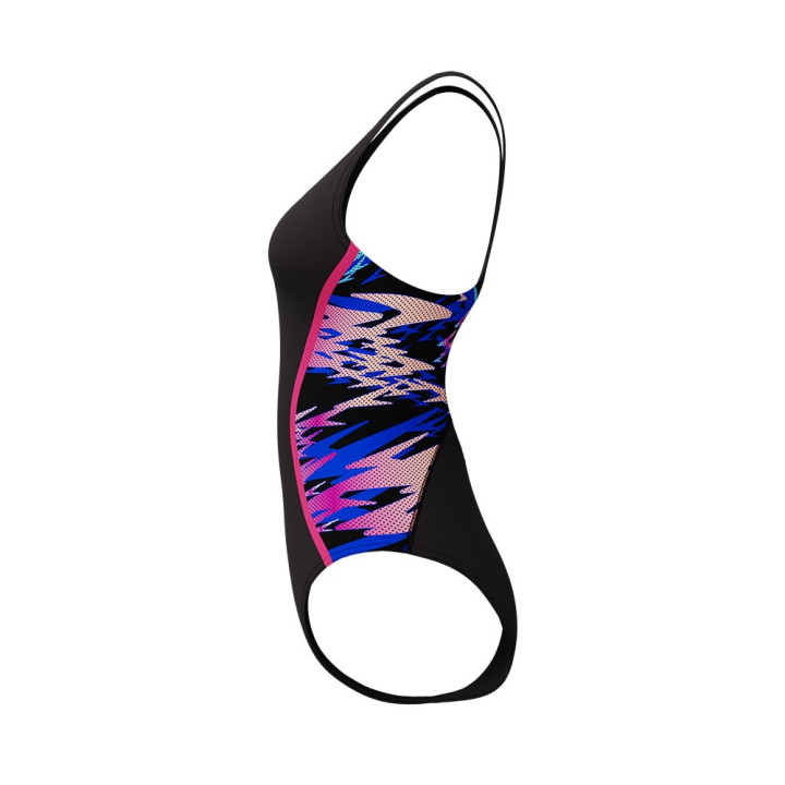 Speedo Costume Piscina Hyperboom Nero Fucsia Donna