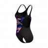 Speedo Costume Piscina Hyperboom Nero Fucsia Donna