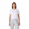 Champion Cropped T-Shirt Logo Bianco Donna