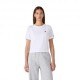 Champion Cropped T-Shirt Logo Bianco Donna