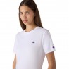 Champion Cropped T-Shirt Logo Bianco Donna