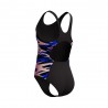 Speedo Costume Piscina Hyperboom Nero Fucsia Bambina